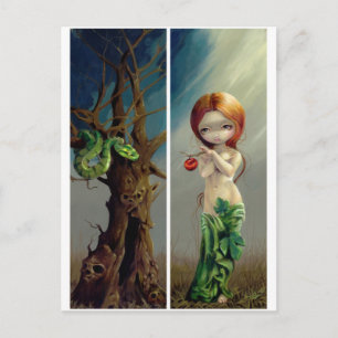 "Eve and the Tree of Knowledge" Postcard