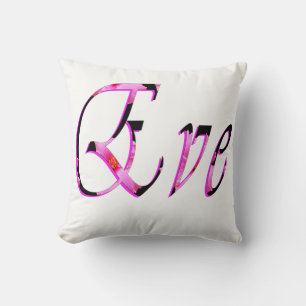 Eve Girls Name Logo, Cushion