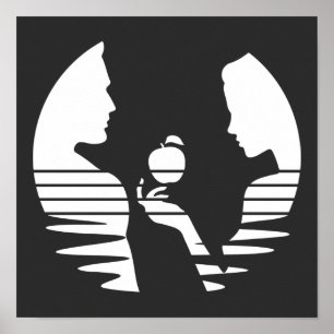 Eve Hands An Apple To Adam, White Version 2/3 Poster