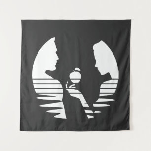 Eve Hands An Apple To Adam, White Version 2/3 Tapestry