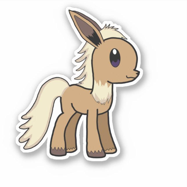 Eve-ony Sticker Pokémon My Little Pony crossover (Front)
