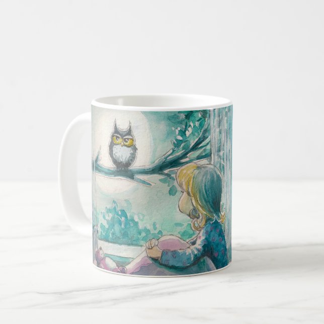 EVE Painted Good Night Owl     Coffee Mug (Front Left)