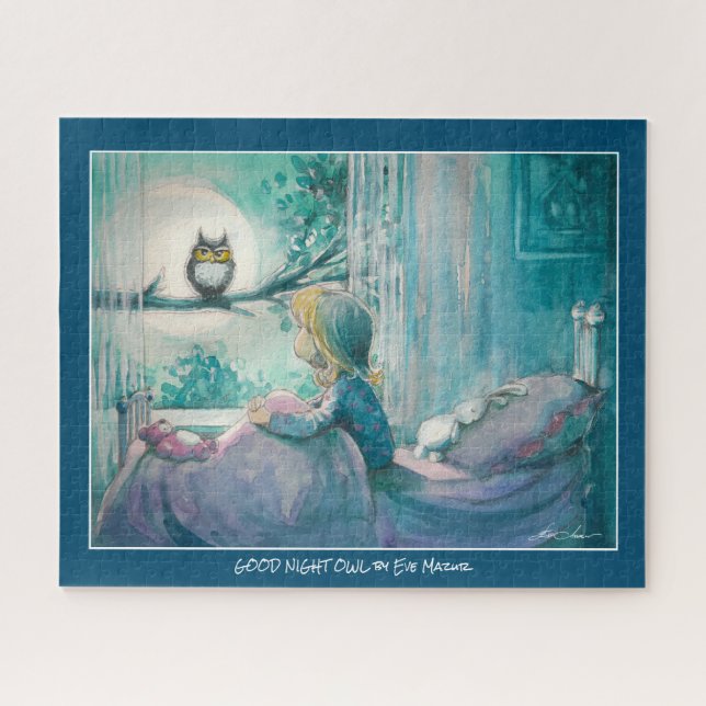 EVE Painted Good Night Owl    Jigsaw Puzzle (Horizontal)