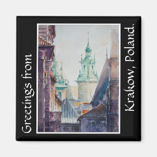 EVE Painted Krakow, Poland Old Town Magnet