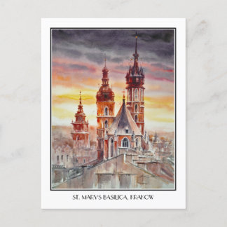 EVE Painted Krakow, Poland Old Town   Postcard