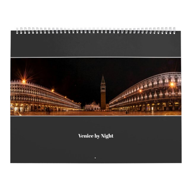 EVE Veniceat Night , Italy, Europe Calendar (Cover)