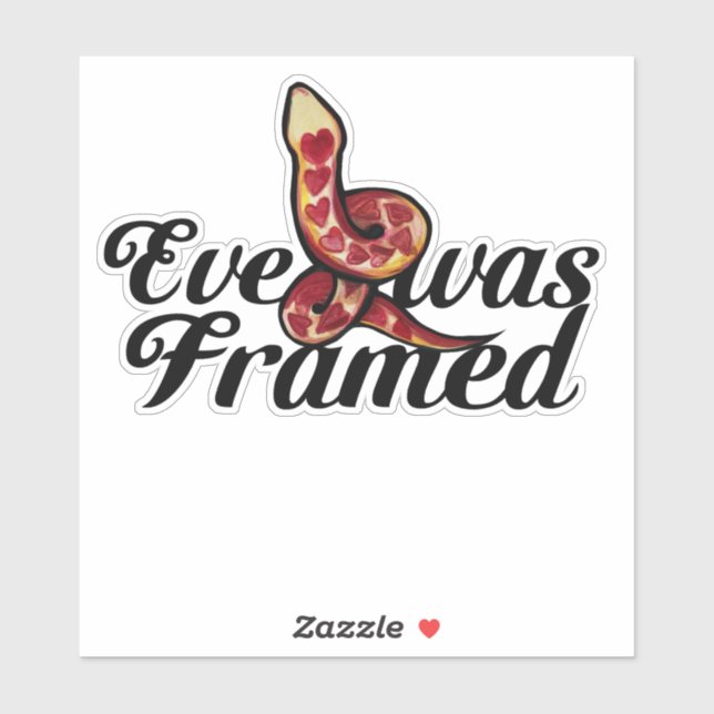 Eve Was Framed Snake Love Hearts                   (Sheet)