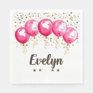 Evelyn Birthday Napkin