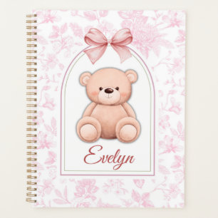 Evelyn   Custom Pink Teddy Bear Nursery Design  Planner