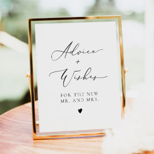 EVELYN Elegant Advice For The Bride And Groom Post Poster