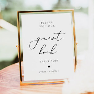 EVELYN Elegant Sign Our Guestbook Wedding
