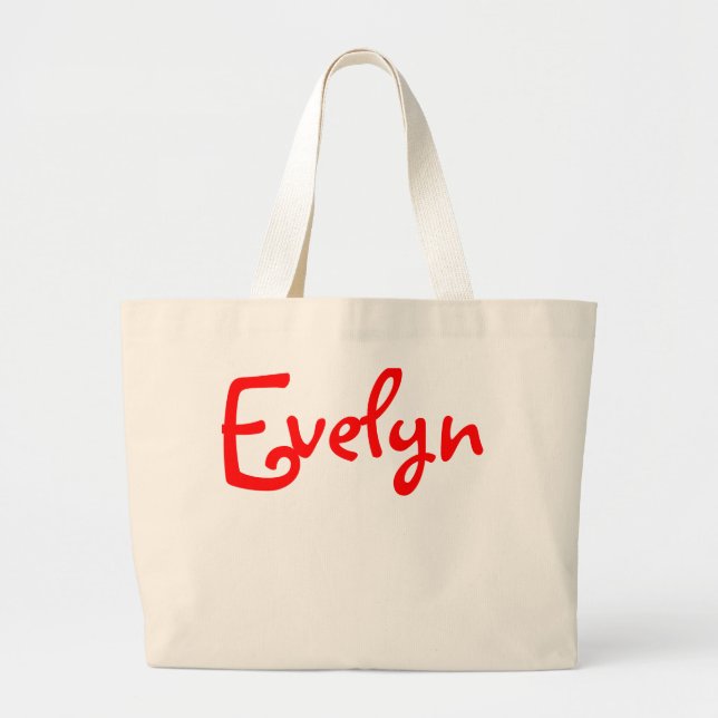 Evelyn - Jumbo Canvas Tote (Front)