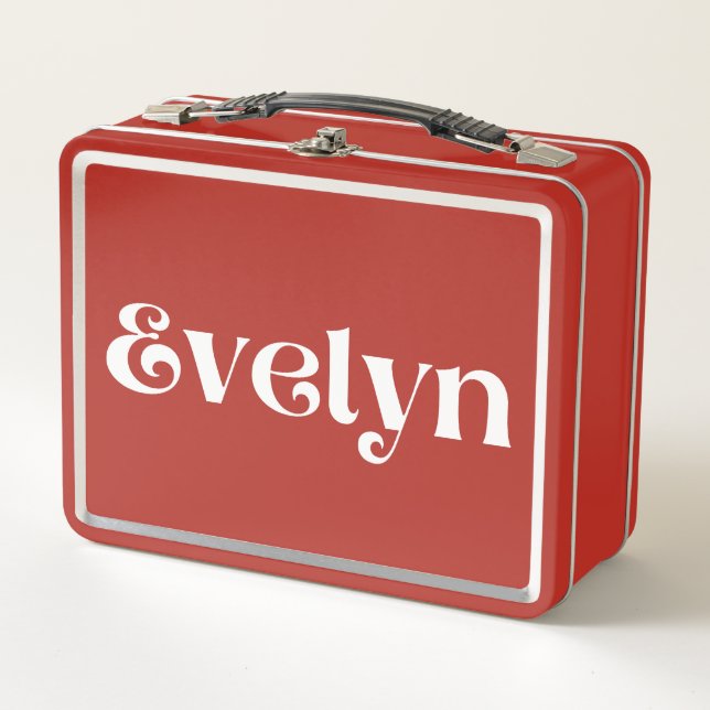 Evelyn Metal Lunch Box (Front)