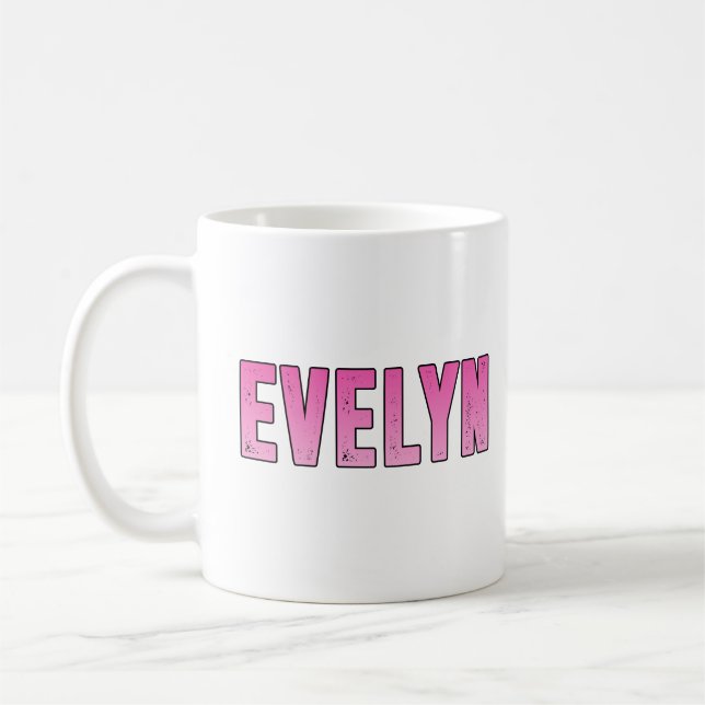 Evelyn name coffee mug (Left)