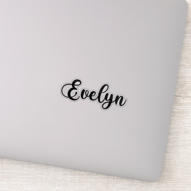Evelyn Name - Handwritten Calligraphy (Detail)