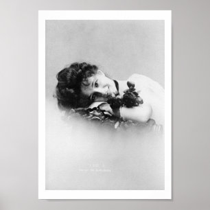 Evelyn Nesbit, 1901 as photograhed by Otto Sarony Poster