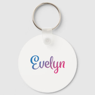 Evelyn Stylish Cursive Key Ring