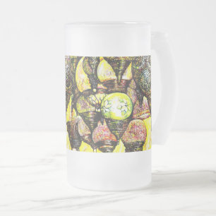 Even Bigger Idea of Colour Frosted Glass Beer Mug
