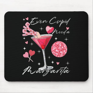 Even Cupid Need A Margarita Valentine Day Drinking Mouse Mat