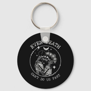 Even Death Cant Do Us Part Skeleton Wedding Love C Key Ring