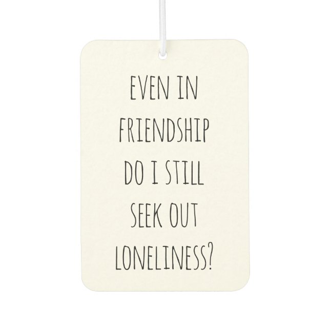Even In Friendship Air Freshener (Front)