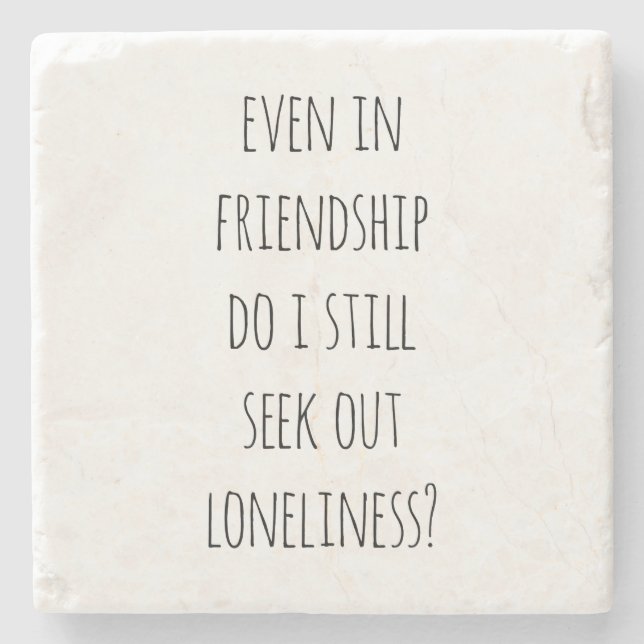 Even In Friendship Stone Coaster (Front)