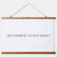Even In Friendship Wood Topped Wall Tapestry