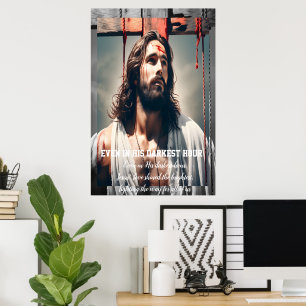Even in His darkest hour, Poster