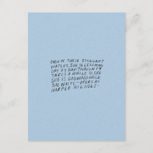 Even in these stagnant waters postcard