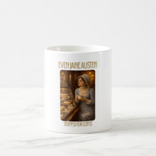 Even Jane Austen Stopped for Coffee Mug