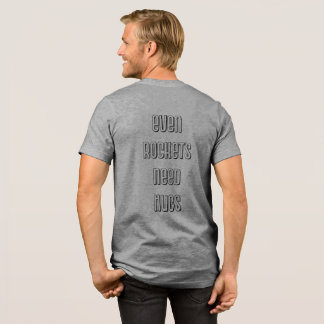 Even Rockets Need Hugs, Man & Rockets, Space Lover Tri-Blend Shirt