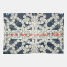 Even the Queen Has to Eat cup towel