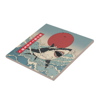 Even when a shark sleeps it keeps its eyes open tile