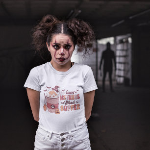 Even Witches Need Coffee Halloween Family Matching T-Shirt