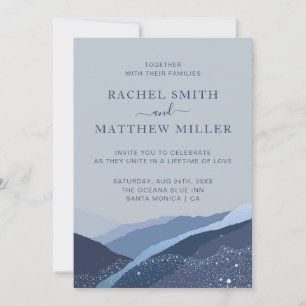Evenin in the hills mountains bleu blue dusty  inv invitation