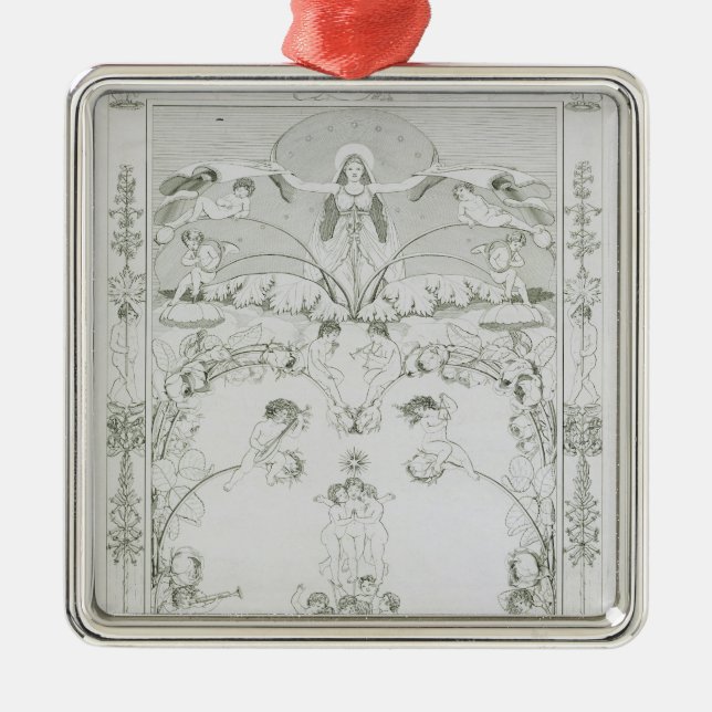 Evening, 1805 metal tree decoration (Front)