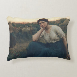 Evening, 1860 decorative cushion