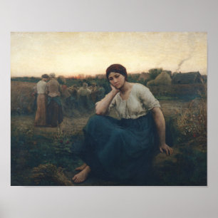 Evening, 1860 poster