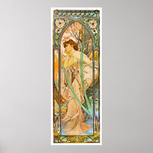 Evening, Alphonse Mucha Poster