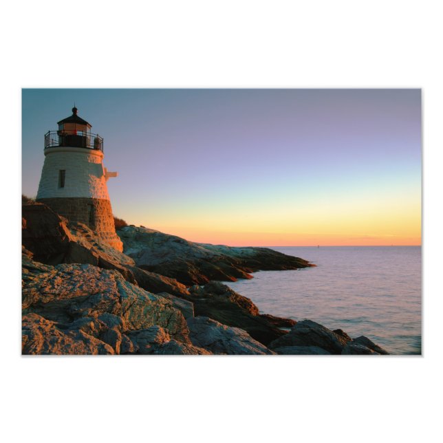 Evening at Castle Hill Lighthouse Photo Print (Front)