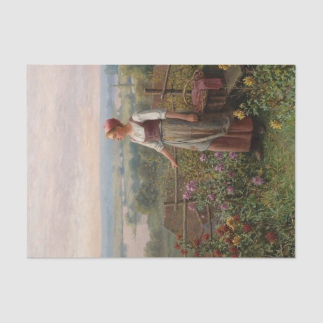 Evening at Chantemesle by Daniel Ridgway Knight Tissue Paper (Front)