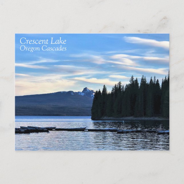 Evening at Crescent Lake, Oregon Postcard (Front)