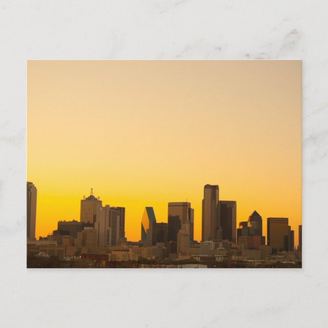 Evening at Dallas, Texas Postcard (Front)