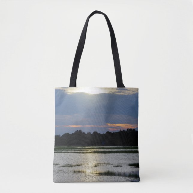 Evening At Folly River Tote Bag (Front)