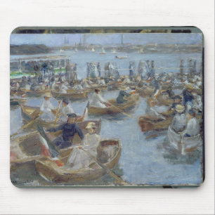 Evening at the Uhlenhorster Fahrhaus, 1910 Mouse Mat