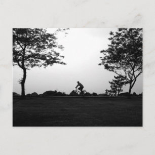 Evening Bike Ride Postcard