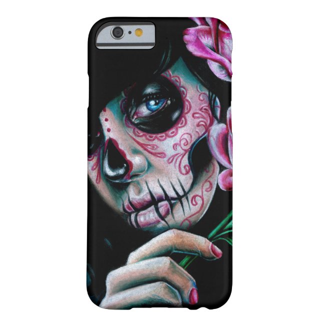 Evening Bloom Sugar Skull Girl Case-Mate iPhone Case (Back)