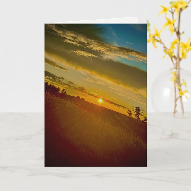 Evening Break Card (Yellow Flower)