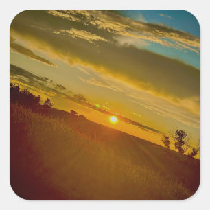 Evening Break Square Sticker