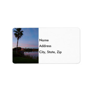 Evening By The Palm Tree Label